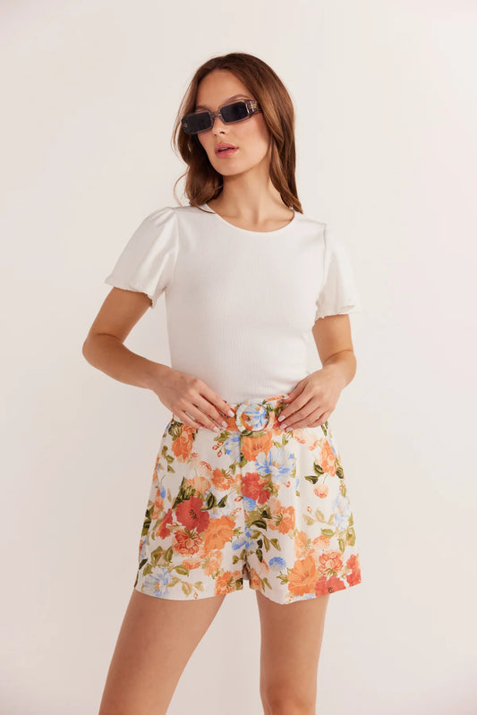 Mink Pink Odette Flutter Sleeve Tee | Ivy