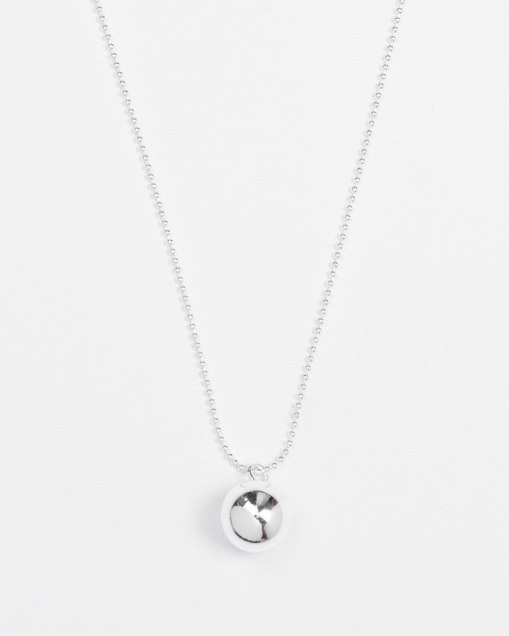 Stella + Gemma Ball & Chain Necklace | Silver