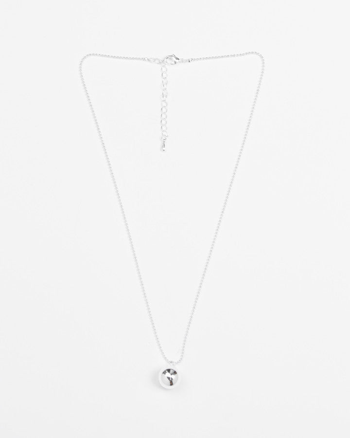 Stella + Gemma Ball & Chain Necklace | Silver