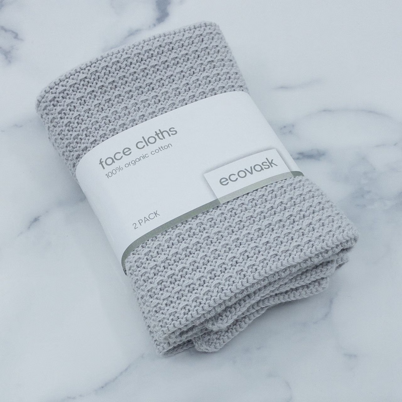 Ecovask Face Cloths - 2 pack