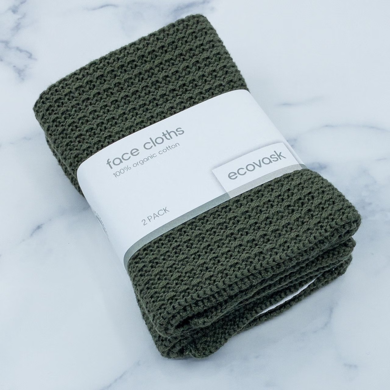 Ecovask Face Cloths - 2 pack