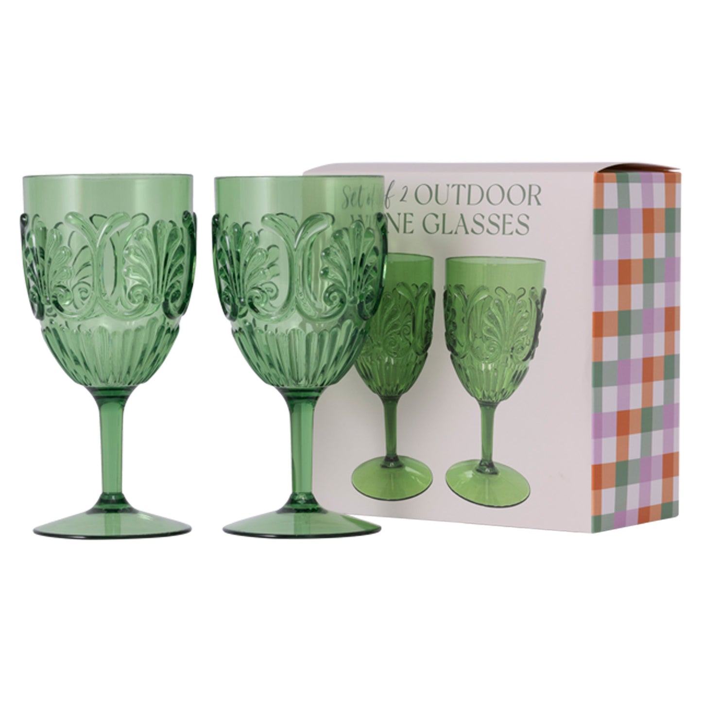 Picnic Set Of 2 Outdoor Wine Glasses