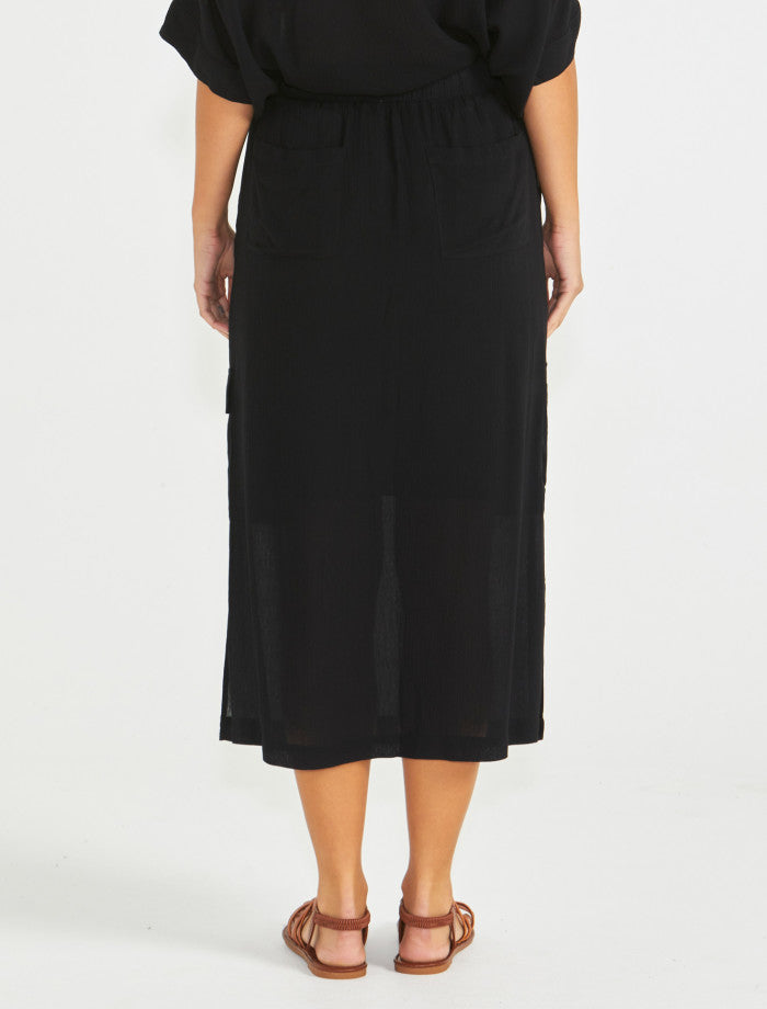 SASS Raya Cargo Skirt | Black