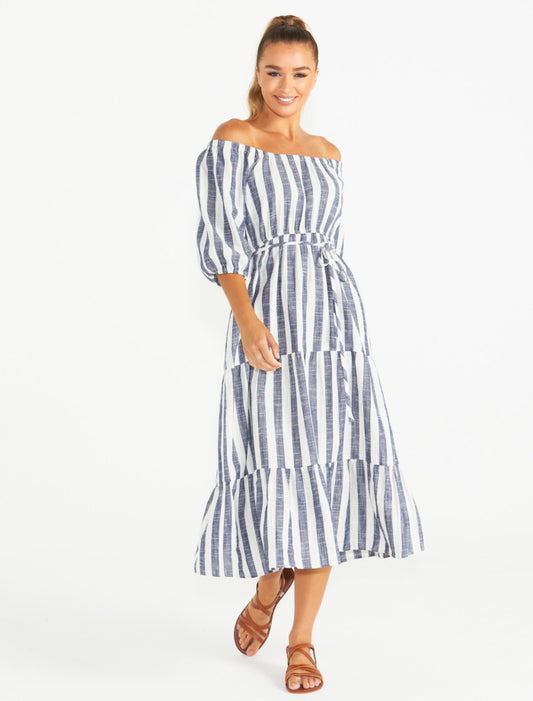 SASS Harley Midi Dress | Stripe