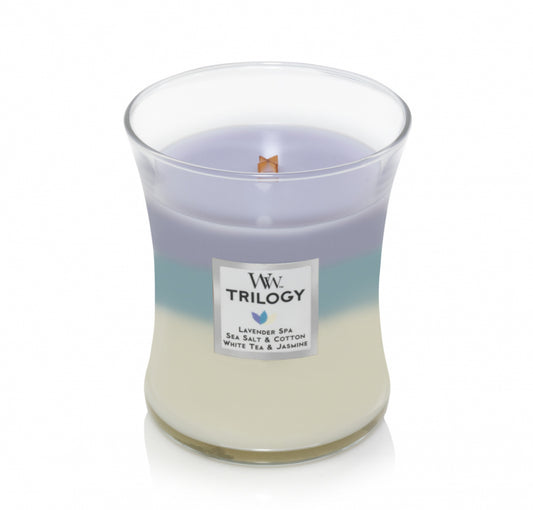 Woodwick Candle - Blooming Calming Retreat Trilogy